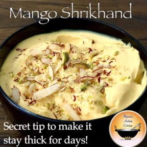 How to make Mango Shrikhand or Amrakhand