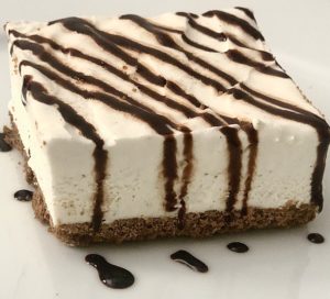 Easiest No Bake Biscuit Ice cream Cake