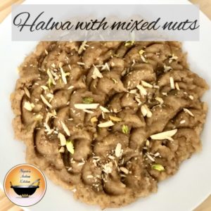 Sooji Halwa with mixed nuts in 15 min!