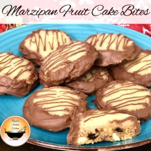 Marzipan Fruit Cake Bites