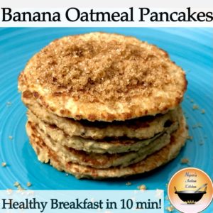 Healthy Banana Oatmeal Pancake/Gluten-free Pancake