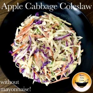 Apple Cabbage Coleslaw without Mayonnaise