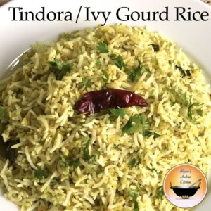 Tindora Rice Recipe/Ivy Gourd Rice