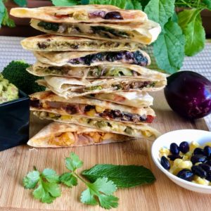 Veggie Quesadillas-10 ways! With a zesty Guacamole recipe!