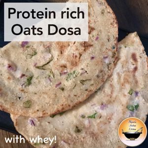 Oats dosa with whey water
