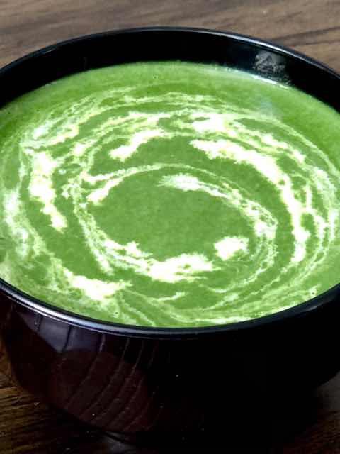 healthy spinach soup/palak soup