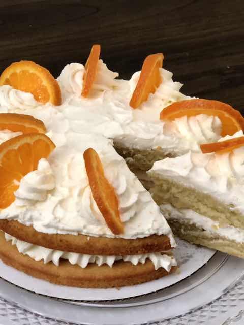 orange cake/eggless orange cake