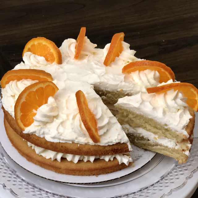 orange cake/eggless orange cake