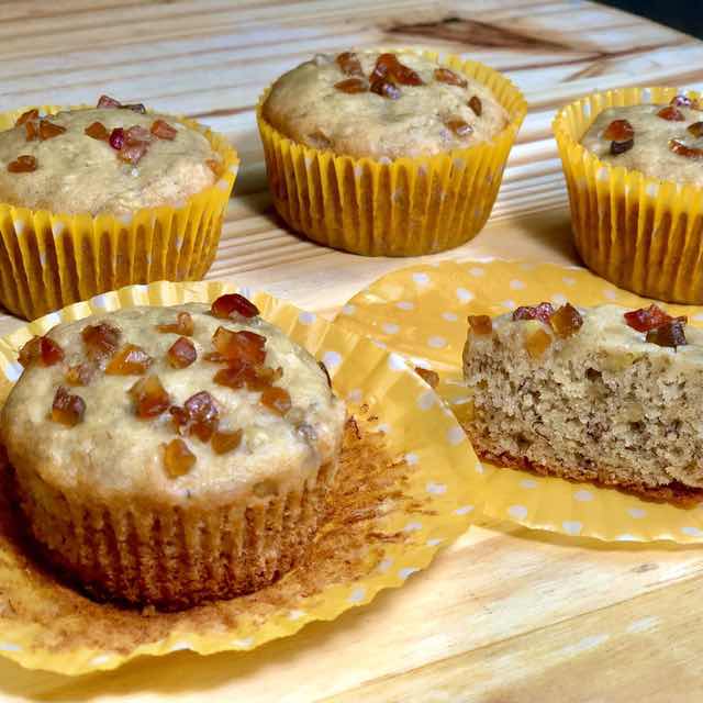 How to make eggless, dairy-free Banana Muffins without oven/How to make banana cupcakes without eggs