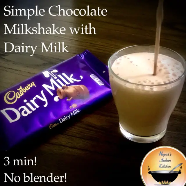 How to make a Simple Chocolate Milkshake with Dairy Milk-Kids Special!