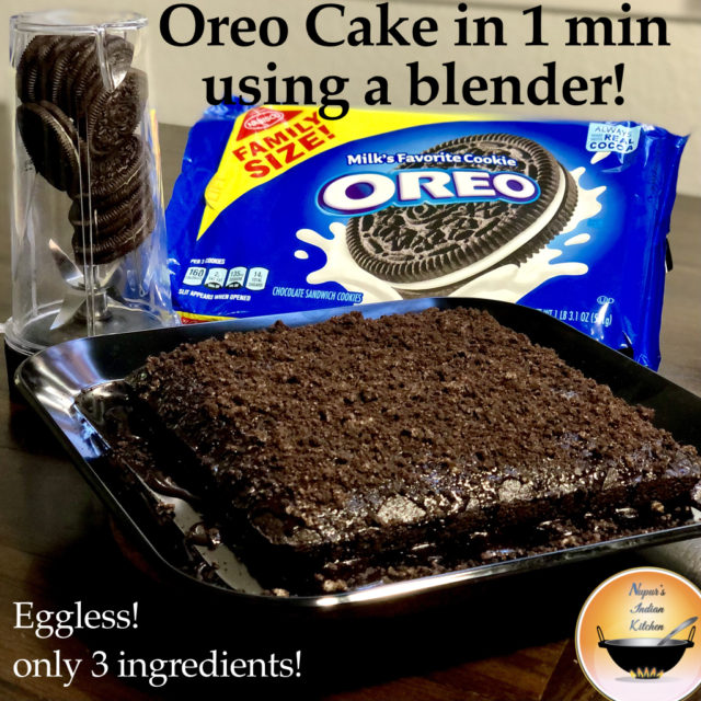 Easy and delicious Oreo Cake using a blender