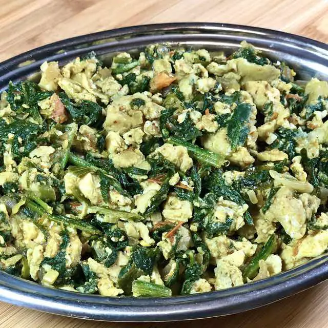 spinach egg bhurji/easy spinach recipes