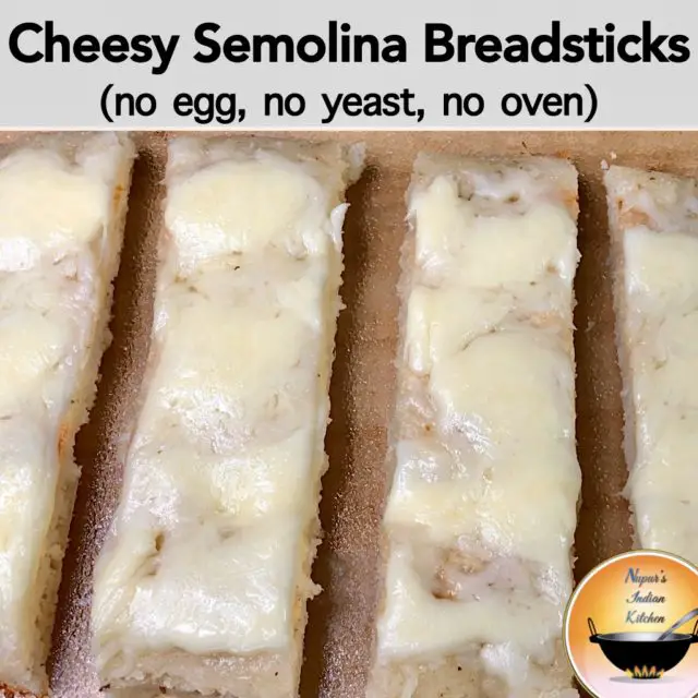 How to make cheesy breadsticks with Semolina