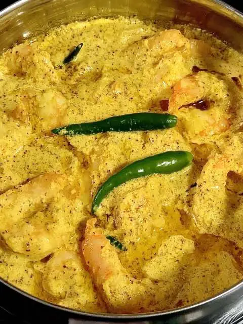 bengali steamed prawns, bhaapa chingri