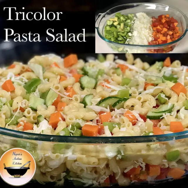 How to make Tricolor Pasta salad-Independence day special recipe