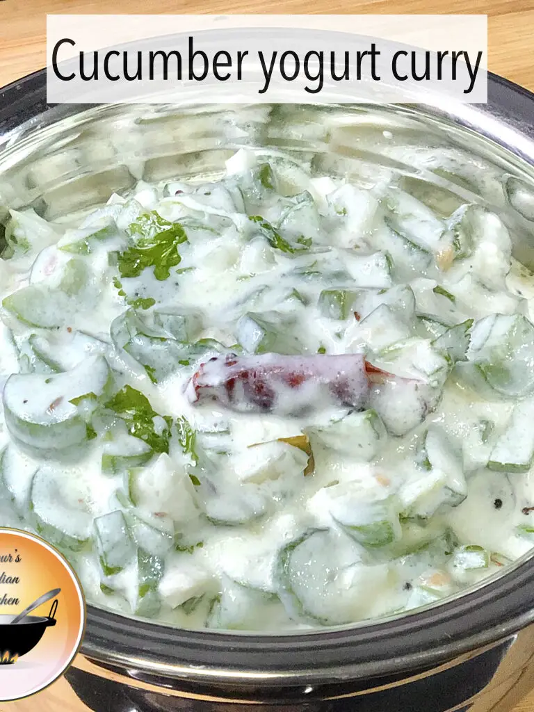How to make Cucumber yogurt curry